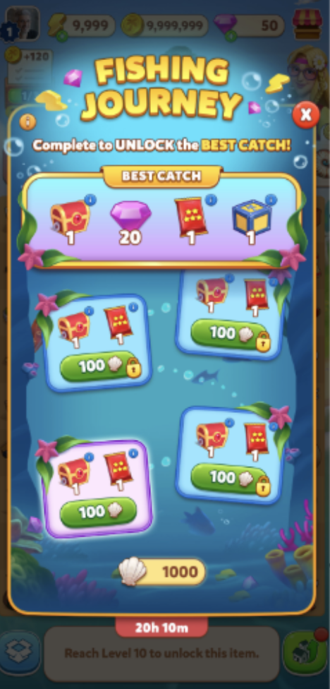 Promotions screen showing event rewards, including a bonus of chests and diamonds, and an "unlock this item" requirement.png