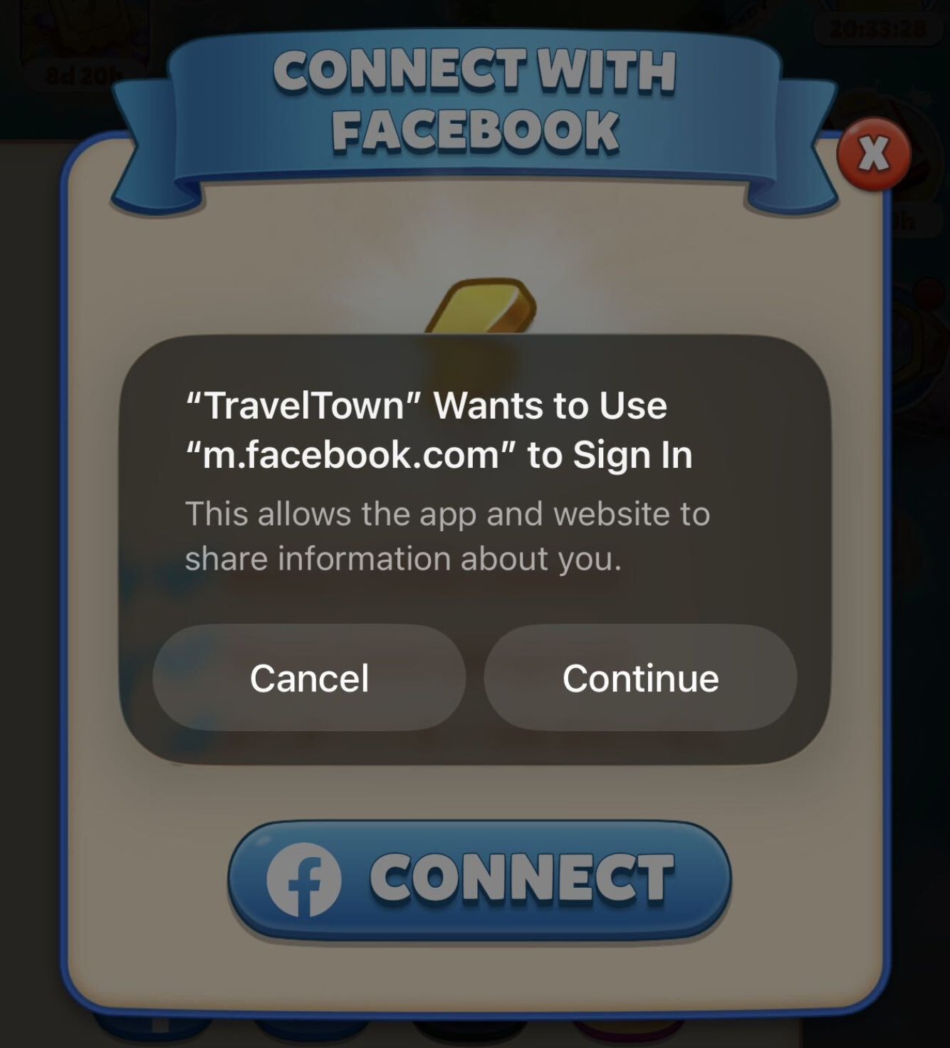 Travel Town Facebook sign in.png